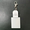 Hot Selling Popular LED Keychain Lamp 7 Colors Acrylic 3D Lamps for Promotions Custom Keyring Light Small Rgb Keychains
