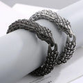 Punk Silver Exaggerated Eagle Beak Titanium Steel Men's Bracelet Viking Stainless Steel Creative Cuff Bracelet for Men Jewelry