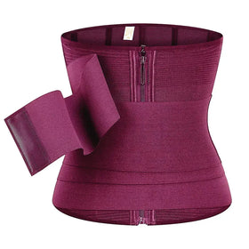 Adjustable Abdomen Slimming Sweat Band Trimmer Wrap Bandage Corset Body Shaper Waist Trainer for Women