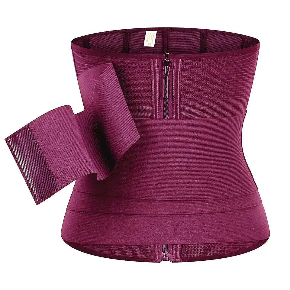Adjustable Abdomen Slimming Sweat Band Trimmer Wrap Bandage Corset Body Shaper Waist Trainer for Women