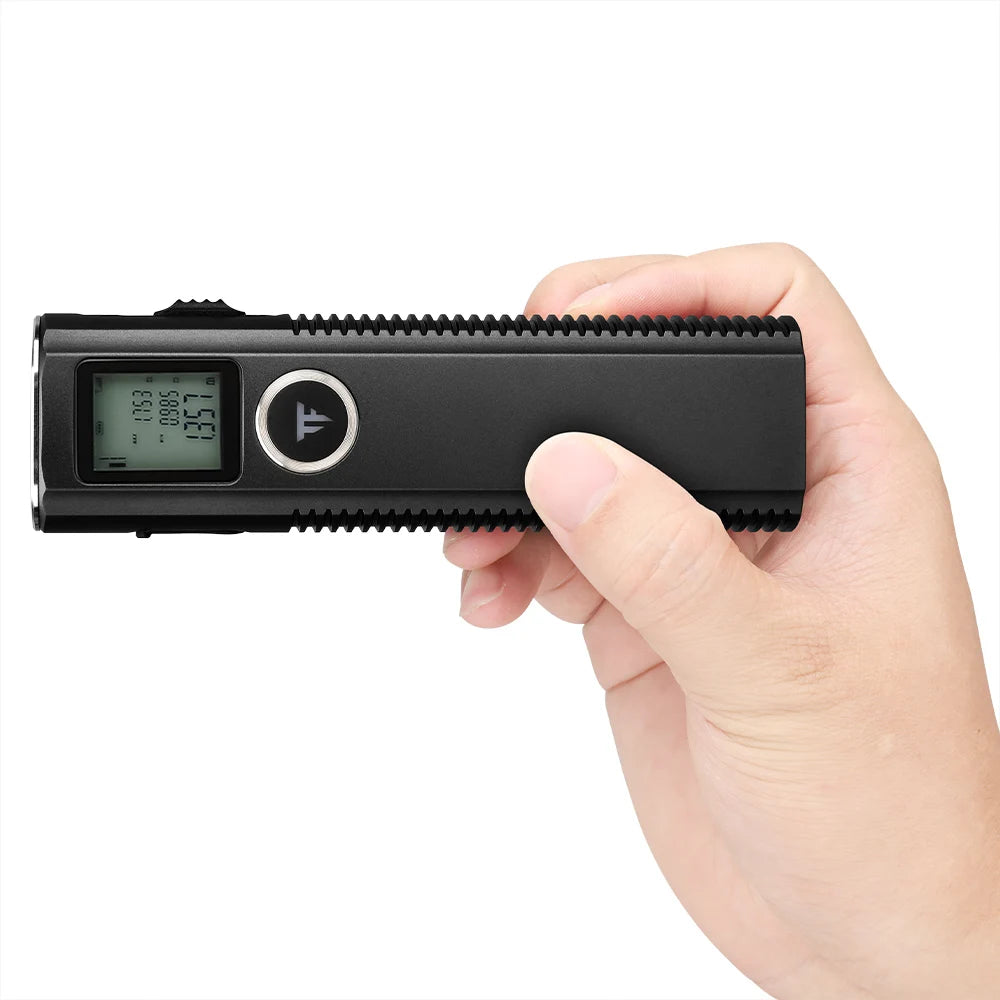 MINIX7 Aluminum Alloy LED Dual Mode Flashlight (Light/Laser Ranging) USB Rechargeable 3000mAh Battery IP66 Waterproof Magnetic