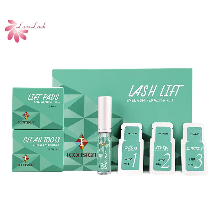 Korea Wholesale Private Label Eyelash Lift Kit with Lash Lift Perming & Brow Lamination Waterproof Eco-Friendly Beauty Tool
