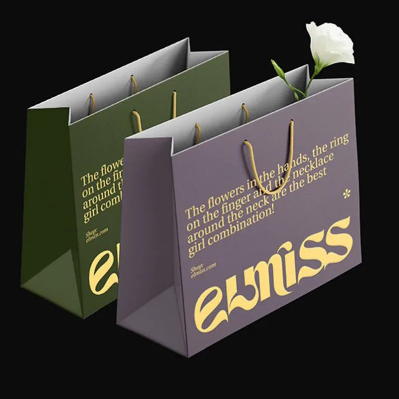 Business Handbag Custom Paper Bag Customized Enterprise Bag Printing logo Custom Advertising Gift Clothing Bag