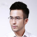 Fashion Half Frame Eyeglass Eyewear Men Memory Titanium Glasses Frames Optical Eyeglasses Spectacle Frames for Men 2025