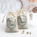 High Quality Natural Cotton Muslin Bag Customized Small Drawstring Cotton Dust Pouch for Soap Cosmetic Packaging