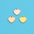 Hot Sale High Polished Stainless Steel Peach Heart Pendant Charm for Jewelry Making