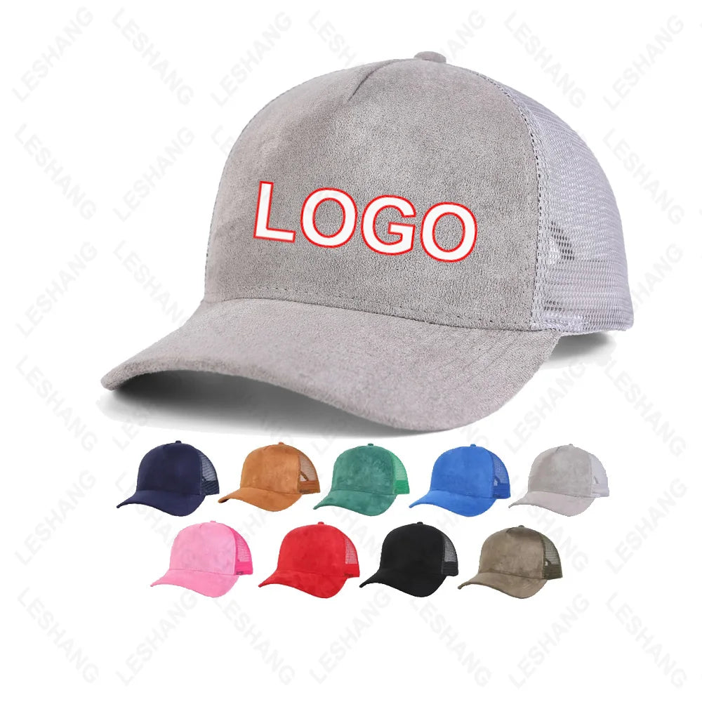 Fashion Blank Suede Baseball Caps Winter Colder Seasons Perfect Custom Embroidery Structured Retro 5 Panel Snap Back Trucker Hat