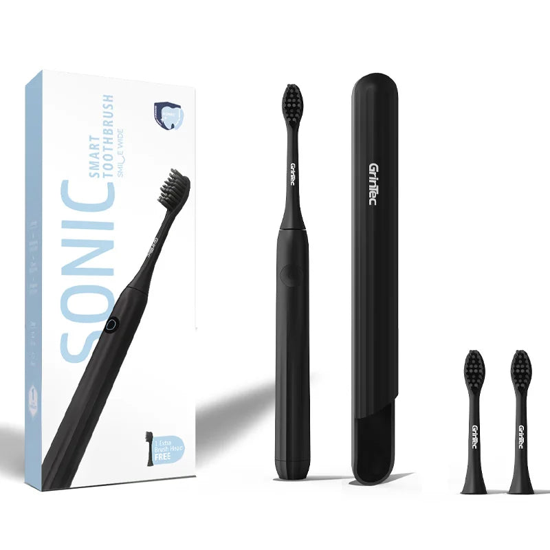 3 Mode Electric Toothbrush High Frequency Vibration 2 Minutes Auto-Timer Sonic Electric Toothbrush with Sleek Travel Case