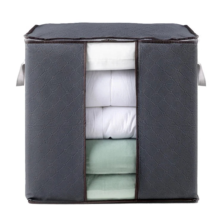 Oxford Cloth Steel Frame Storage Box Large Foldable Double Zipper Durable Fabric Square Bin for Clothing Packaging Waterproof