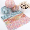Hot Sale Dyed Polyester Acrylic Nylon Wool Blended Yarn for Hand Knitting Scarf