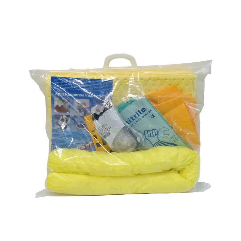 Portable Emergency Response Hazmat Chemical Spill Kit for Quick Response & Cleanup