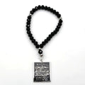 Popular Arab  Double Side Stainless Steel Islamic Car Pendant Muslim  Allah Car Hang Jewelry