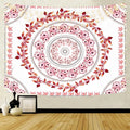 Mandala Tapestry Woven Printed Hippie India Boho Wall Hanging Modern Yoga Mat 100% Cotton/Polyester Machine Washable