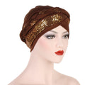 HZM-23171 Wholesale Women Muslim Turban Headscarf Hair Turban Head Wrap Adult