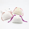 Custom Logo Printed Wholesale White Beige Velvet Gift Jewelry Pouch Luxury Soft Dust Drawstring Packaging Velvet Bag