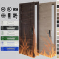 USA Standards Fire Rated Door with Hardware Soundproof Fire Door for Apartment Hotel Fire Rated Wooden Door