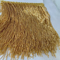 20cm Gold Handmade Heavy Beaded Haute Couture Tassels Dangling Beads Lace Accessories