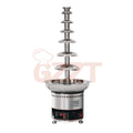 Large Electric Single Tower 7 Tier Champagne Stainless Steel Wireless Chocolate Melting Fondue Fountain Melter Machines