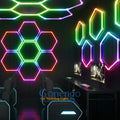Manufacturers Popular Hexagon Lighting Ceiling Rgb Stage Night Club Disco Lights