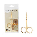 Silver Kid Small Beauty Stainless Steel Sharp Curved Blade Right-Handed Manicure Scissors for Haircut Eyebrow Use by Kids Adults