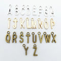 26 Letters/lot Fashion Letter Charms Hanger -metal With Goldantique Silverantique Copper Plating