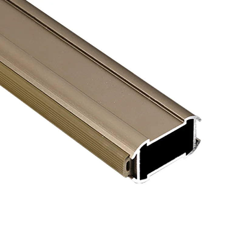 Modern Design Aluminum Foldable Wardrobe Hanging Rod Holder Oval Clothes Hanging Tube Rail for Hotel School Bedroom Apartment