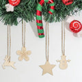 Tailai Wooden Christmas Ornaments DIY Wood Circles  for Crafts Centerpieces Holiday Hanging Decorations