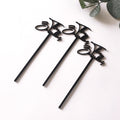 Manufacture Provide Customized Laser Acrylic Blending Sticks Custom Cocktail Stirrers and Custom Black Acrylic Drink Sitters