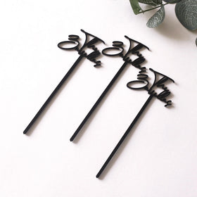 Manufacture Provide Customized Laser Acrylic Blending Sticks Custom Cocktail Stirrers and Custom Black Acrylic Drink Sitters