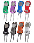 Ready to Ship Retractable Metal Stainless Steel Golf Divot Tool