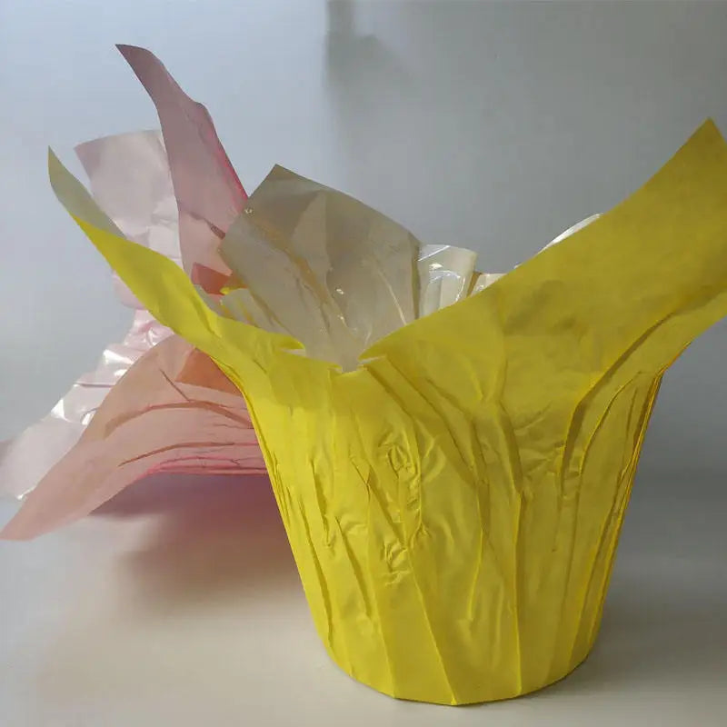 Hot Selling Gravure Printed Custom Plant Plastic Flower Pot Covers Recyclable Decorative Plastic Sleeves Wholesale for Gifts