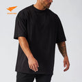 Blank Drop Shoulder T-Shirts for Men 100% Cotton Heavyweight Acid Wash Custom Logo Shirts Plus Size Oversized Men's T-Shirts