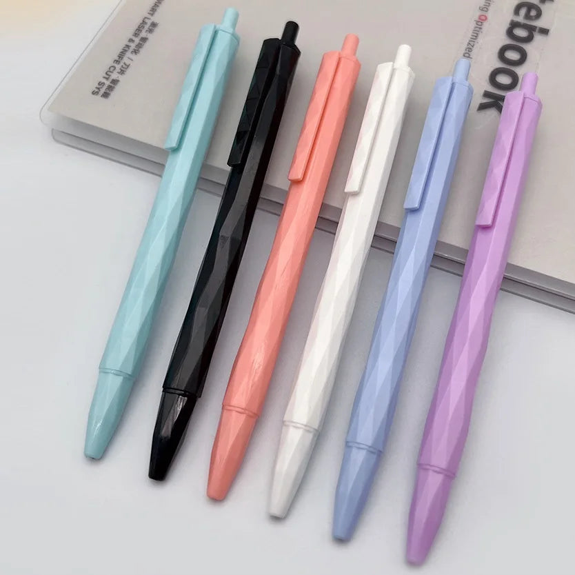 Diamond Shaped Plastic Pen Advertising Gel Pen 0.5mm Crystal love Simple Gel Pen Office Supplies Customizable LOGO