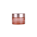 Luxury Cosmetic 50ml Pink Glass Cream Jar With Gold Lid 5g 10g 20g 50g 100g 200g Glass Jars