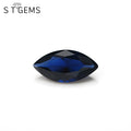 Nano Stone Manufacturer Corundum Marquis Cut Blue 34# Sapphire Blue Nano Stone for Jewelry