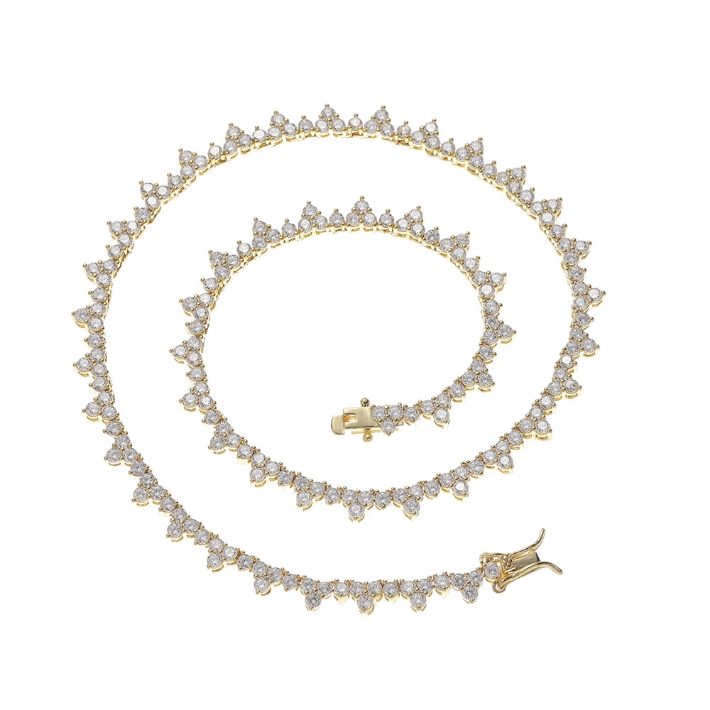 BC146  Women Tennis Necklace Fashion Jewelry Iced Out Chain Necklace