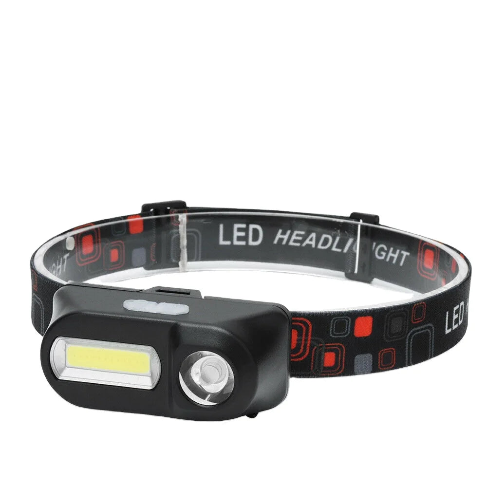 LED Headlamp Work Light Headlight Portable Work COB Head Light for Outdoor Bike