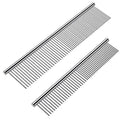 Dog Combs Pet Stainless Steel Teeth Cat Comb Remove Tangles Knots Professional Grooming Tool for Long and Short Haired Dog Brush