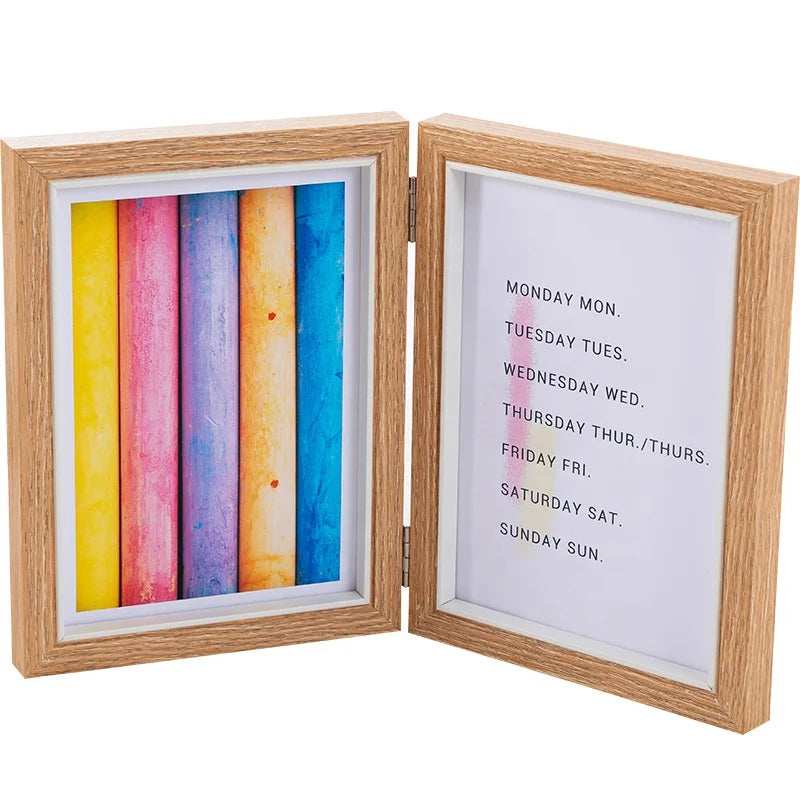 MIDAS Modern MDF Folding Photo Frame Home Decorations Customizable Logo Two Triple 6 Inch 7 Inch 8 Inch Wood Picture Frame
