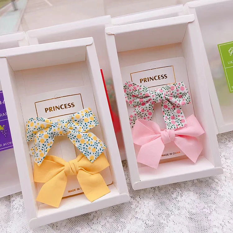 Wholesale Luxury Paper Girl Accessories Hair Pin Gift Box Kids Hair Accessories Gift Box for bar Accessories