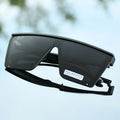 Vintage Black Square Sunglasses Women Oversized Big Frame Sun Glasses Female Male Luxury Brand Designer Mirror Oculos De Sol