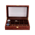 Wholesale European Vintage Wooden Watch Display Box for Jewelry Pendant Ring Glasses Storage