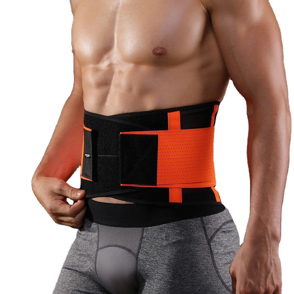 JINGBA Manufacturer Wholesale High Elastic Unisex Compression Lower Waist Support Belt Wrap for Weight Lifting Gym Training