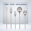 Dishwasher Safe Food Grade 18/10 Mirror Polished Stainless Steel Cutlery Set for Family Party Restaurant Fast Shipping Stock