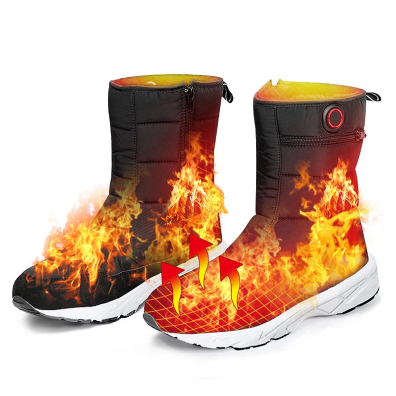 Scarpe Riscaldate Chaussures Chauffantes Electriques Winter Man Graphene Rechargeable Electric Battery Heated Boots