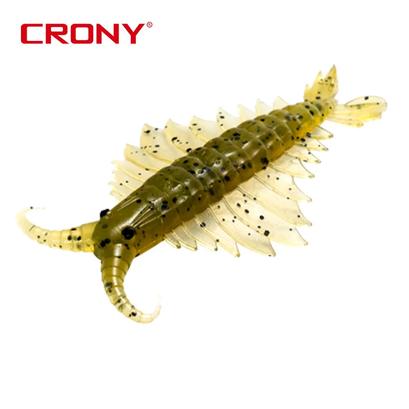 CRONY Anomalocaris Soft Fishing Lure 5pcs Shrimp Lure Degradable Material Soft Simulation Shrimp Soft Plastic Lure