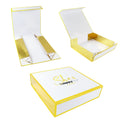 Bridesmaid Gift Boxes 10 Pieces Folding Embossing Gold Foil Wedding Invitation Rigid Boxes Recyclable Customizable Size