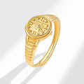 Hot Sale Adjustable Watch- Mini Copper Round Elastic Finger Clock Ring for Women and Men Christmas Birthday Gift