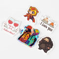 Custom Sticker Label Logo Design UV Die Cut Sticker Printing Waterproof PVC Vinyl Custom Cartoon Sticker