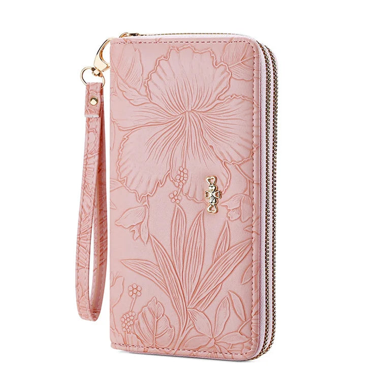 Fashionable Long Large Capacity Pu Leather Wallet Women Clutch Wallets Luxury Ladies Purse 2023